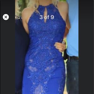 Blue prom dress